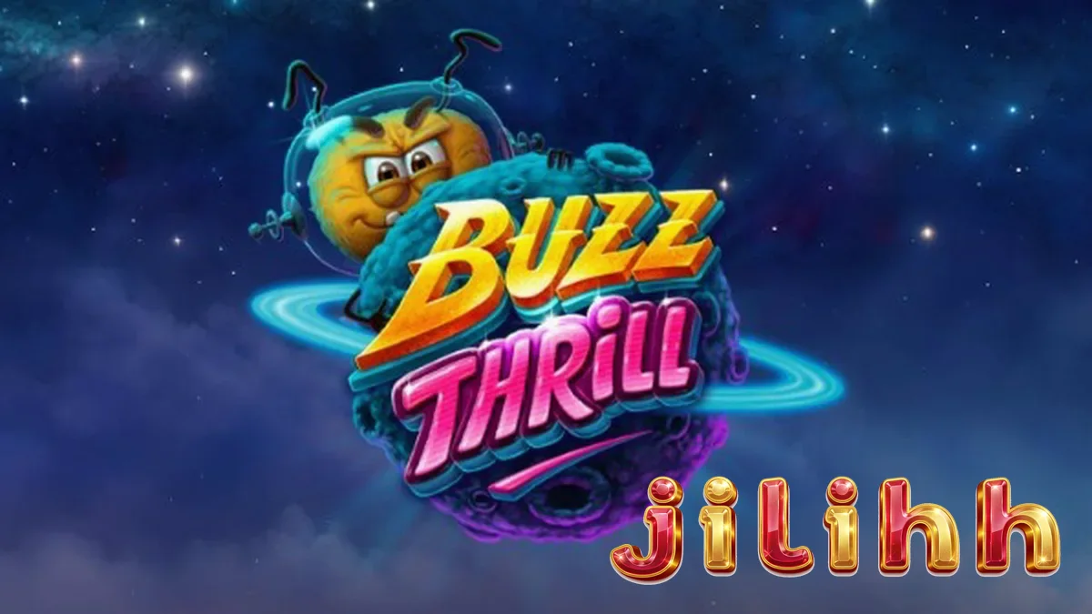 Ang makulay at alien-themed na interface ng Buzz Thrill slot game.